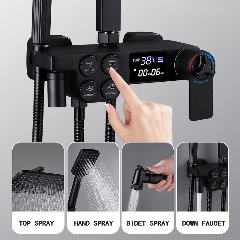 Brass Wall Mounted Shower Set