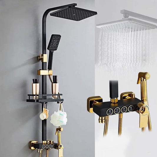Brass Wall Mounted Shower Set